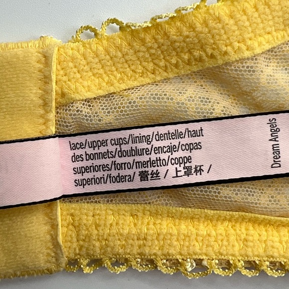 Victoria Secret Lined Yellow Demi Bra - 36 DD - Excellent Condition - Picture 6 of 7
